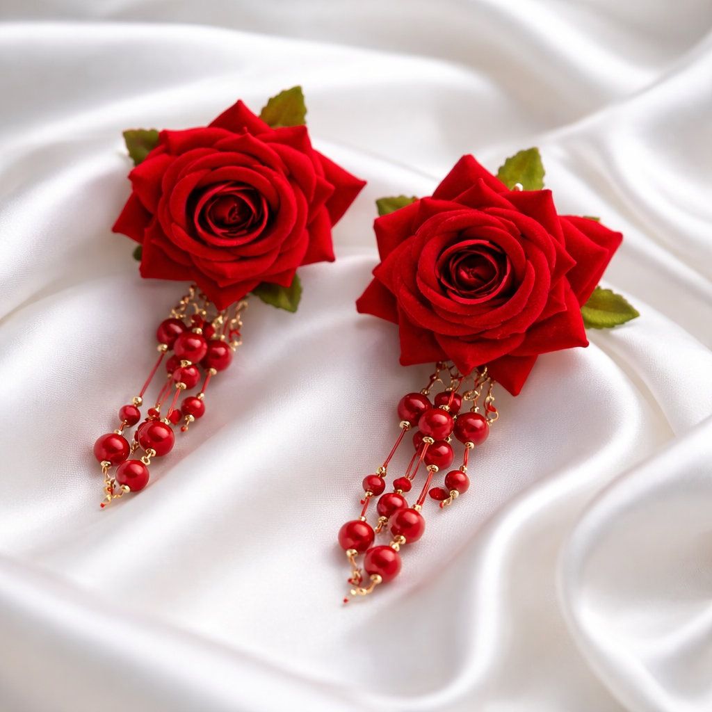 Boucles d'oreilles Ruby Blossom