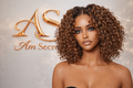 Warm Caramel Brown Highlight Deep Curly Glueless 5x5 Closure Pre-Cut Lace