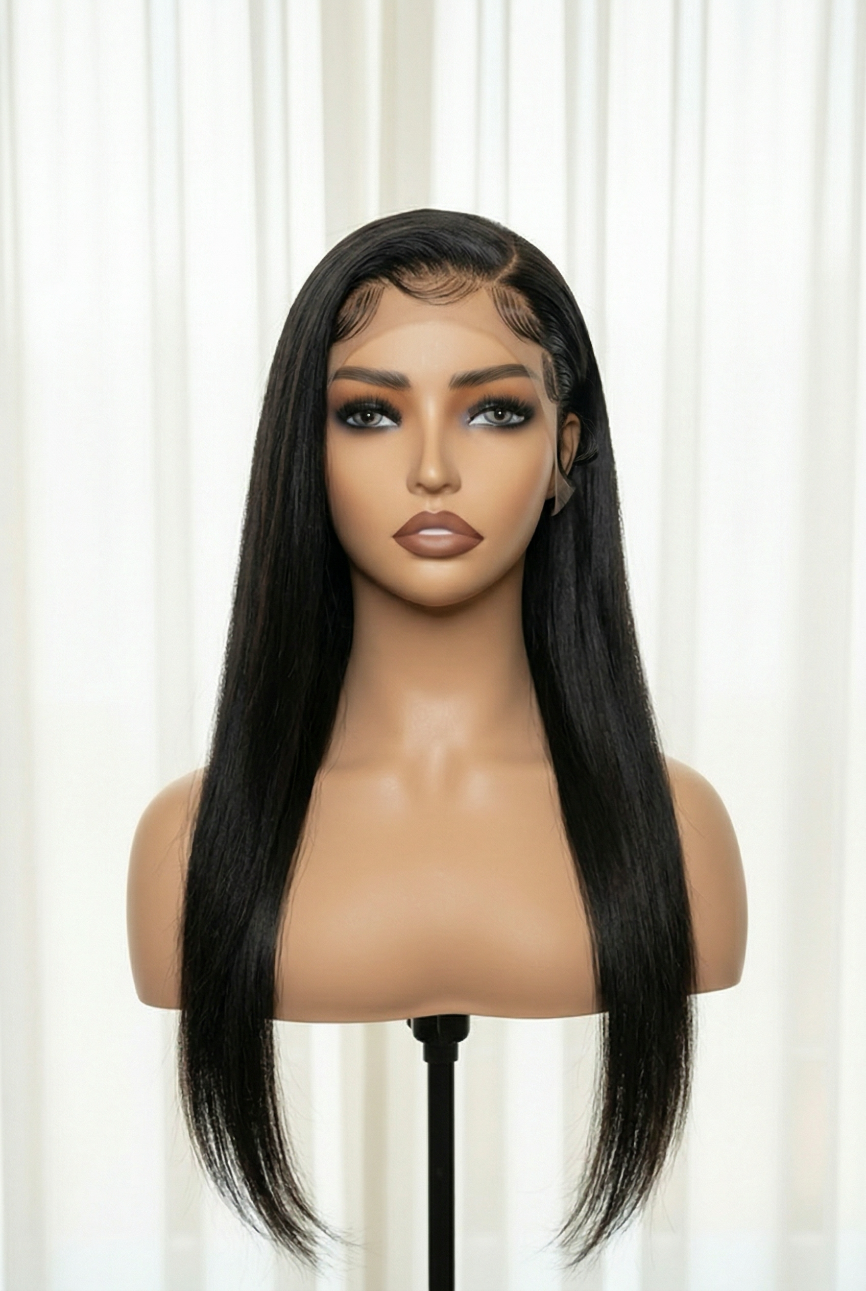 250% Density Bone Straight with Baby Hair PartingMax Glueless 7x6 Closure HD Lace Wig Pre-Cut Lace