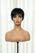 Throw On & Go Short Cut with Bangs Wig: Ultra-Comfortable, Glueless.